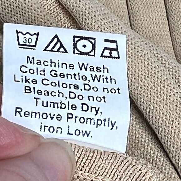 Princess Polly tan ribbed knit form fitting maxi skirt size 10 - Picture 9 of 16